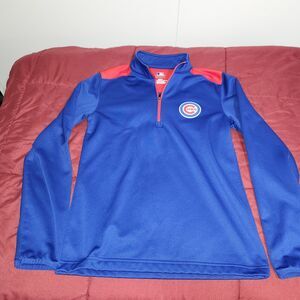 MLB Chicago Cubs Pullover Men’s S Genuine Merchandise Long Sleeve 1/4 Zip